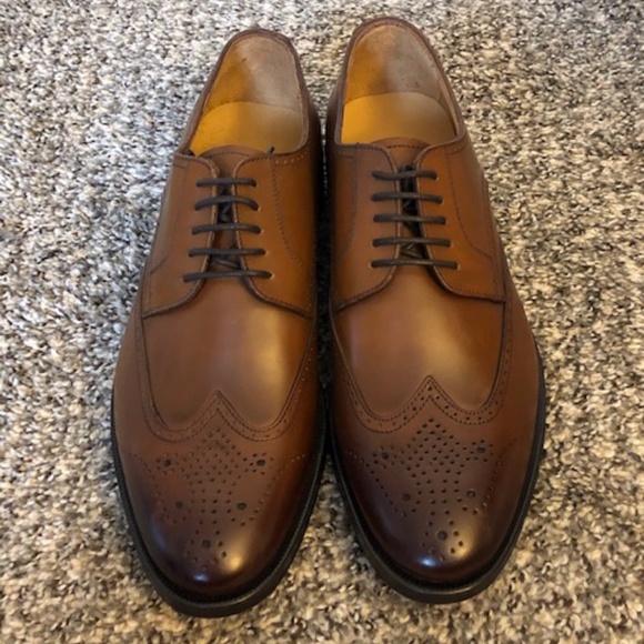 BRAND NEW Suit Supply Cognac Leather Derby Brogues main image 10